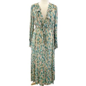 NEW Ramy Brook Womens XXL Exclusive Ariel Dress Coverup Mystic Blue‎ Maxi